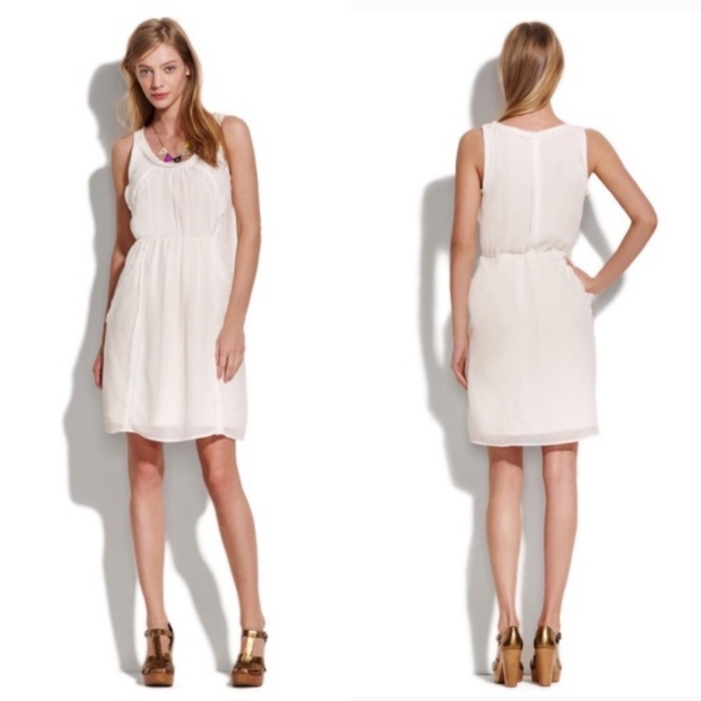 madewell | broadway & broome silk runaround dress ivory 2